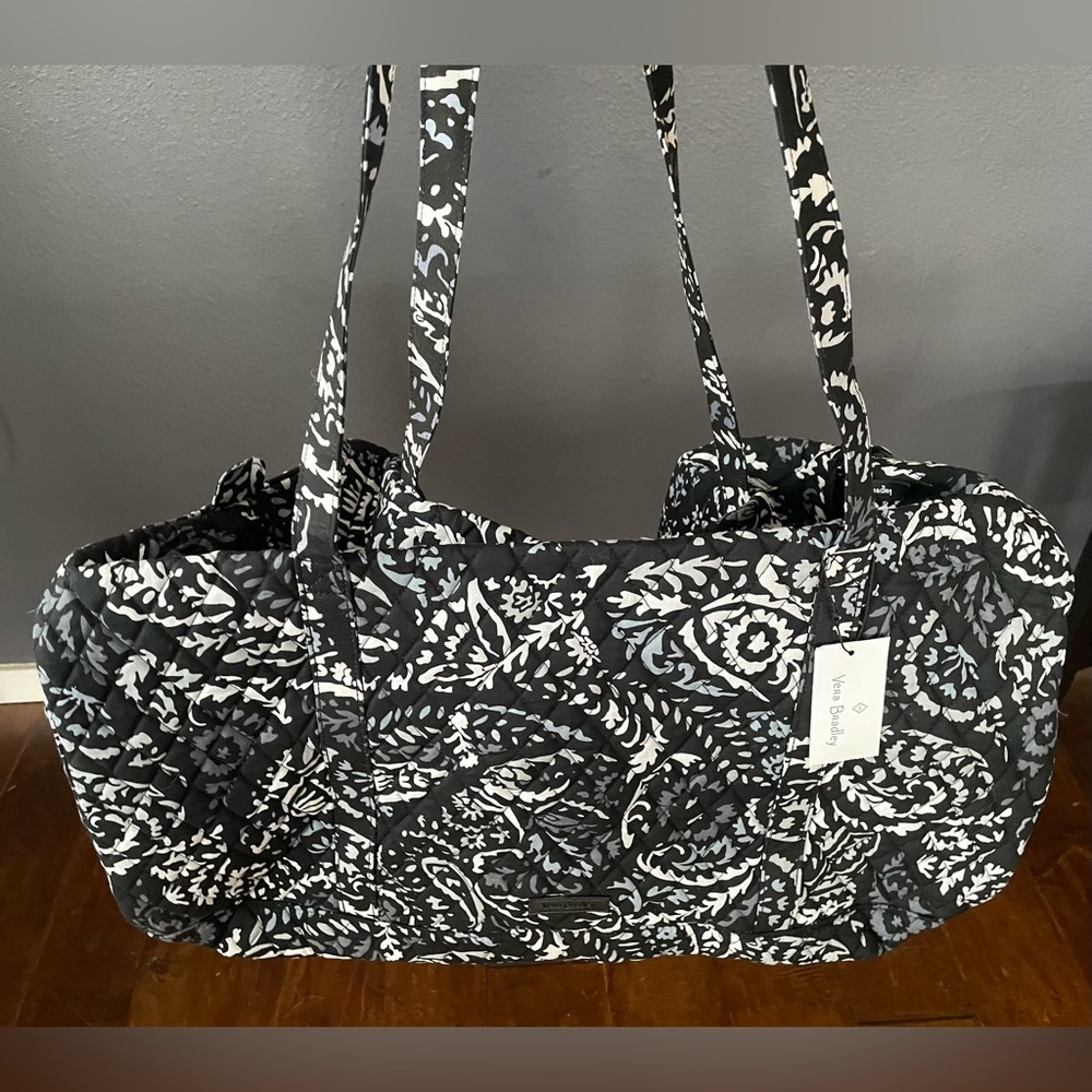 Vera Bradley quilted duffle travel bag
